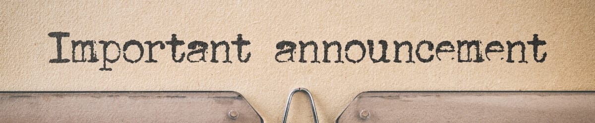 Announcement